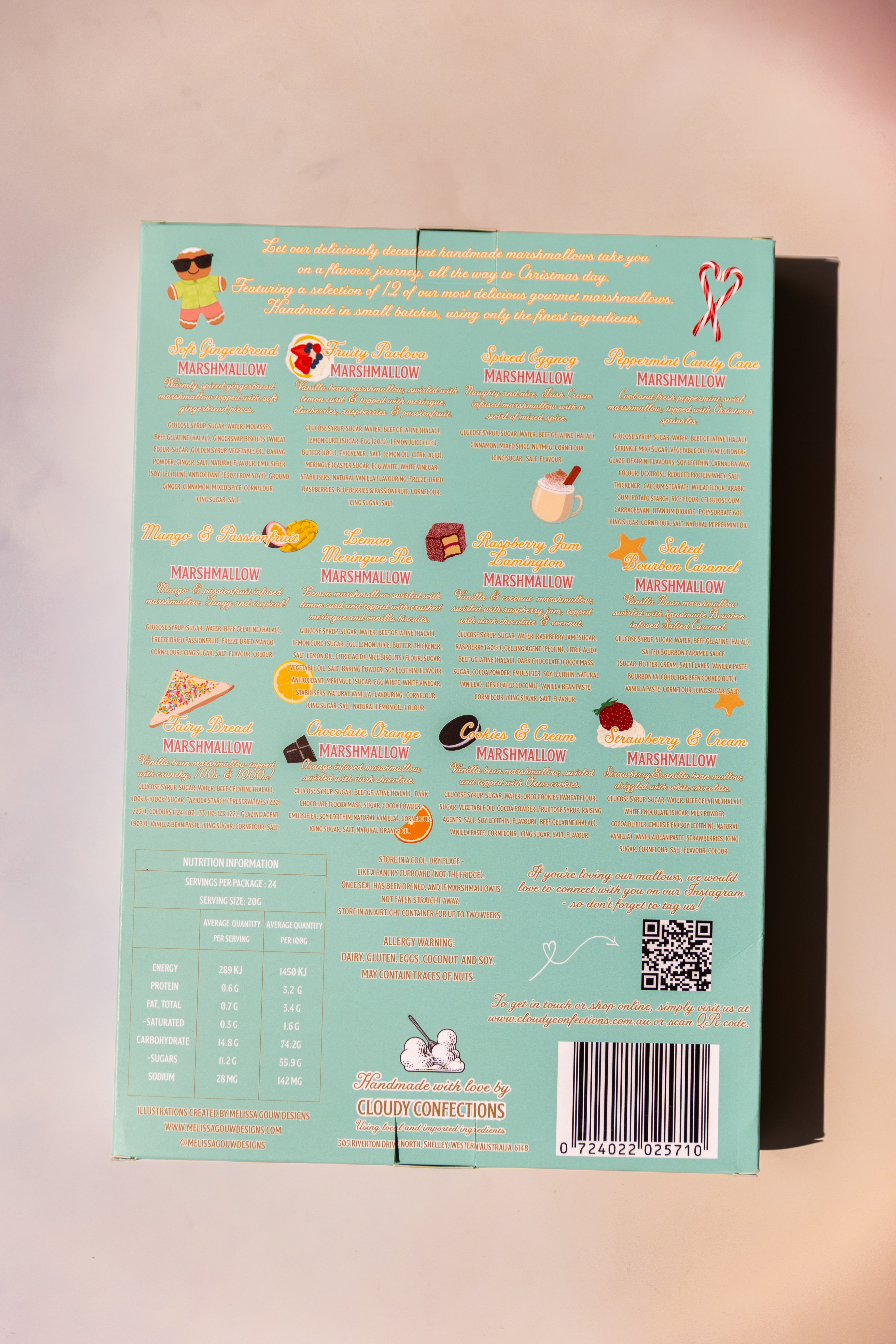 Cloudy Confections Advent Calendar, Artisanal Marshmallows