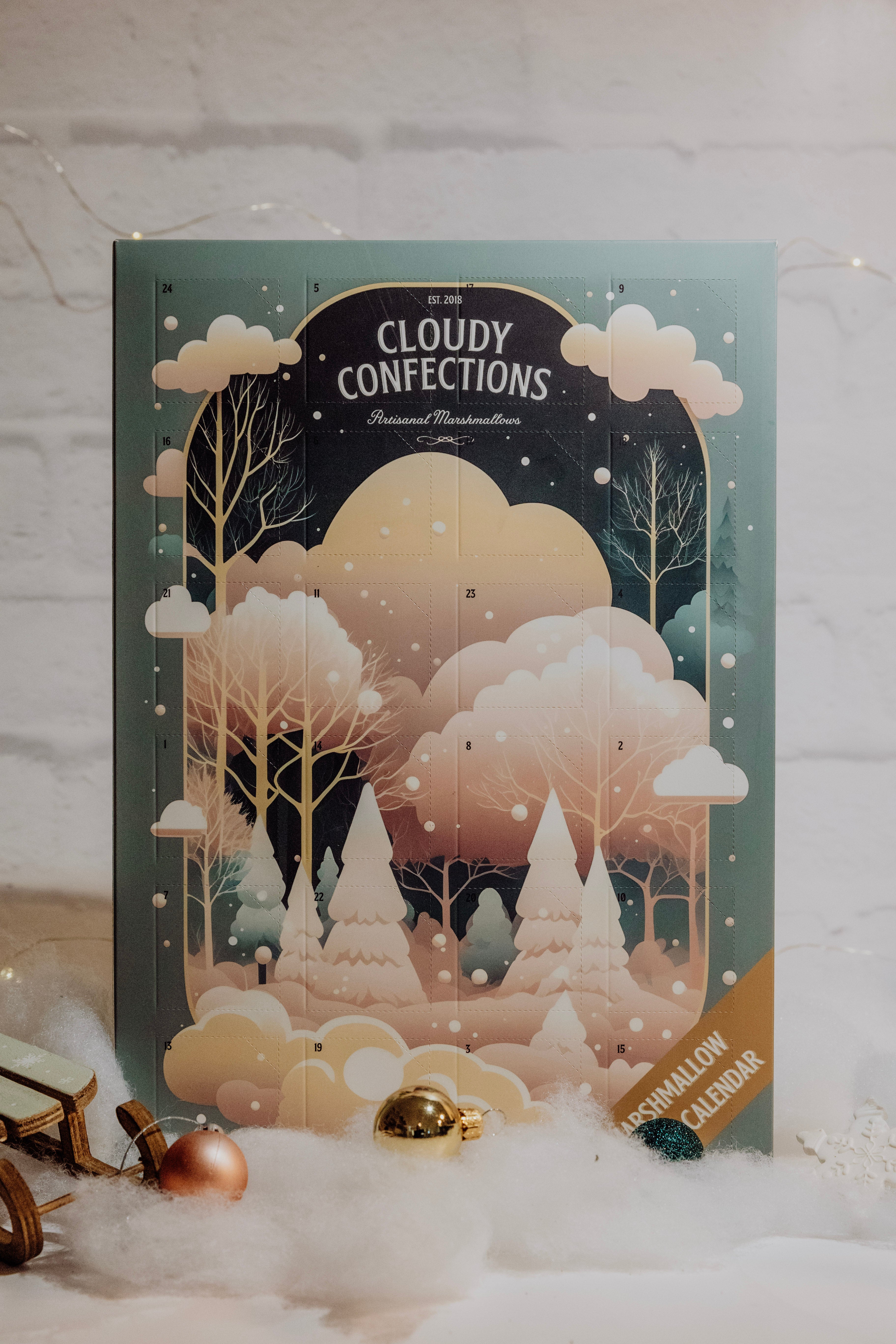 Cloudy Confections Advent Calendar, Artisanal Marshmallows