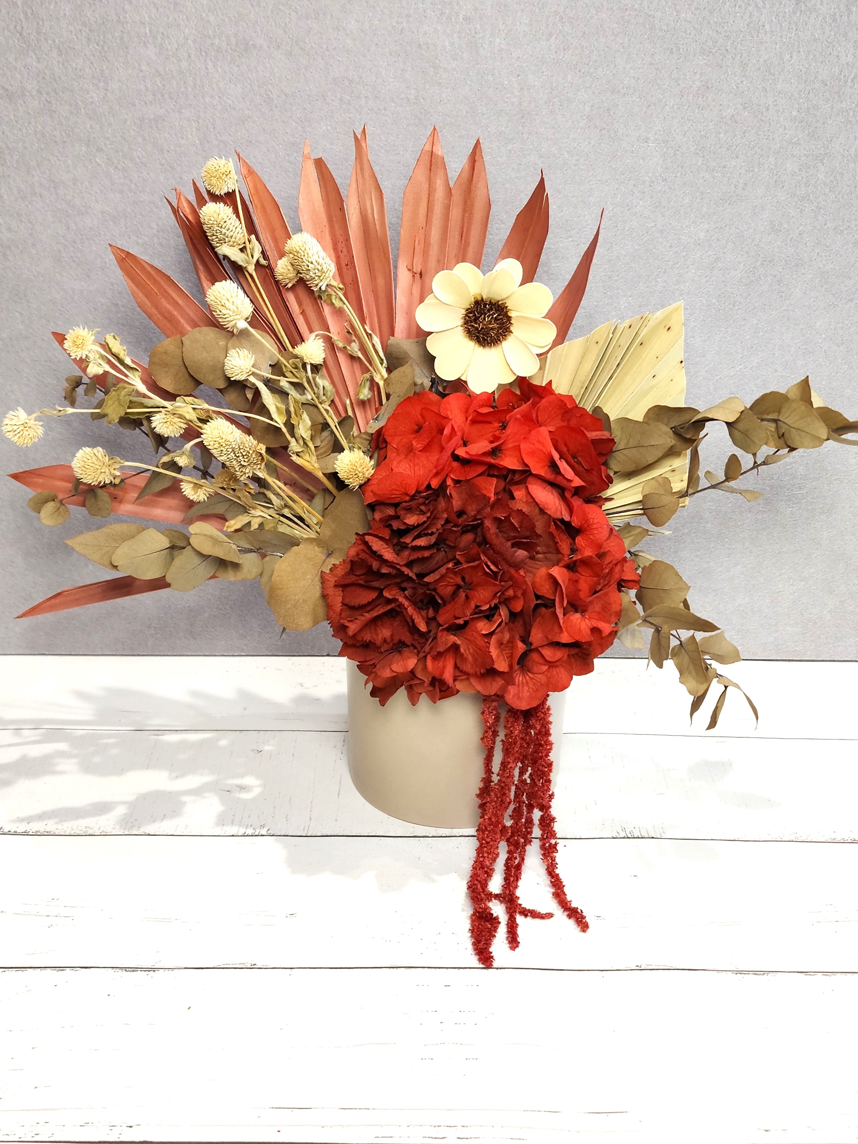 Scarlet Dried Floral Arrangement