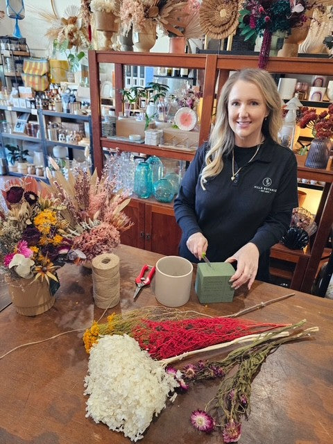 Dried Flower Arrangement Class, Saturday 23rd August 2025, 4.00 - 6.00pm